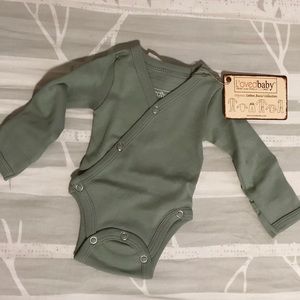 L’oved baby kimono onesie